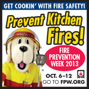Fire Prevention Week 2013 Encourages Kitchen Fire Safety