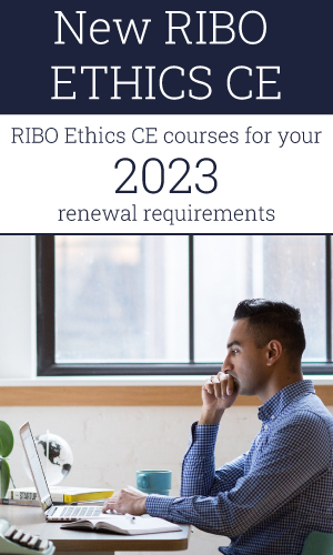 RIBO Ethics CE courses for your 2023 renewal requirements
